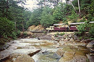 赤沢渓谷と森林鉄道