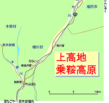 上高地・乗鞍高原 地図